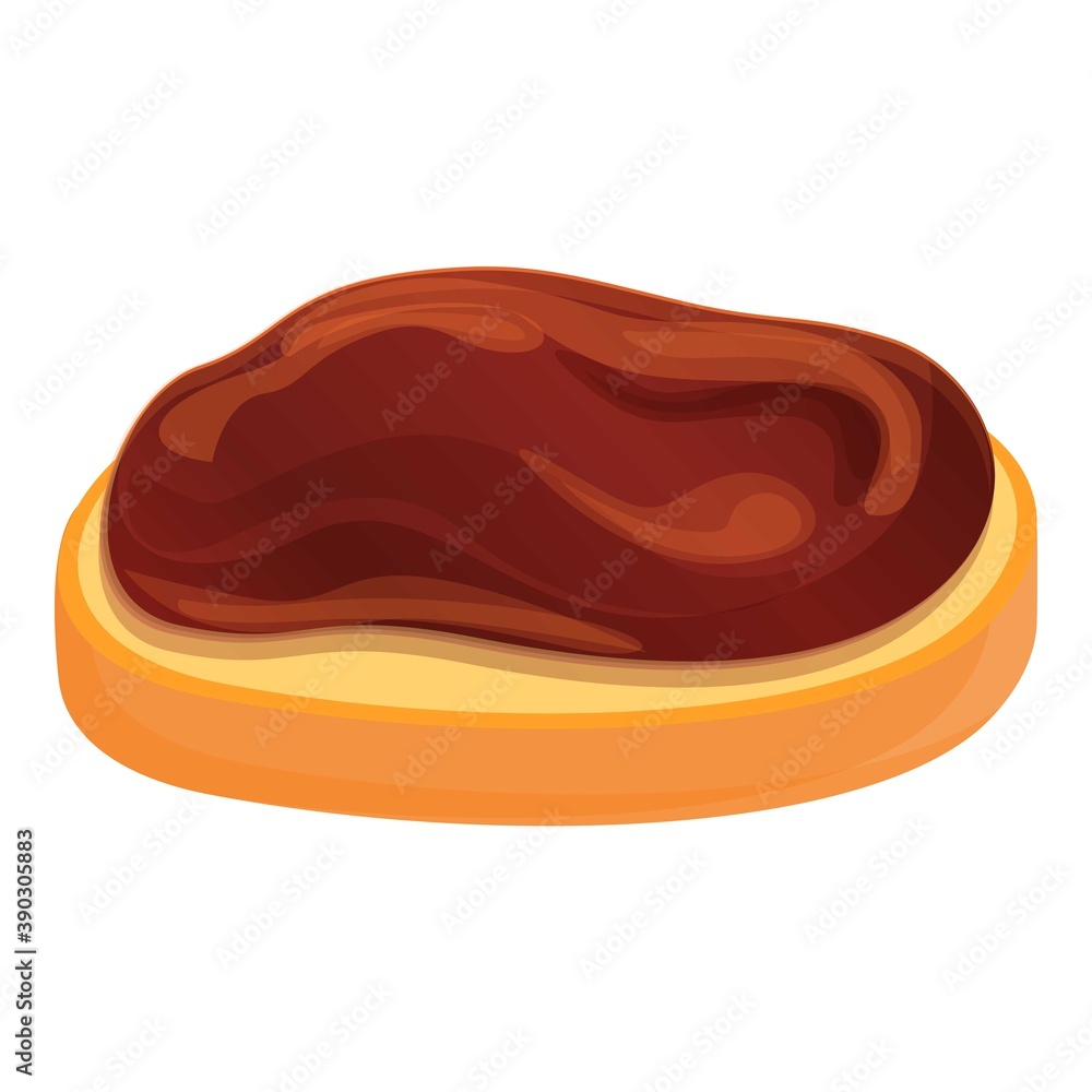 Aufkleber chocolate paste cocoa icon. cartoon of chocolate paste cocoa vector icon for web design isolated on 