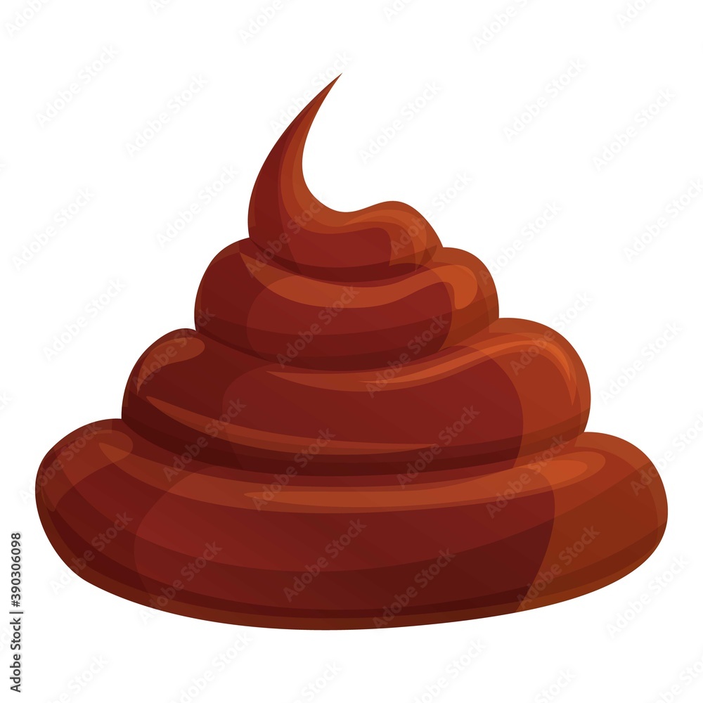 Poster fresh chocolate paste icon. cartoon of fresh chocolate paste vector icon for web design isolated on 