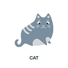 Cat icon. Simple element from home animals collection. Creative Cat icon for web design, templates, infographics and more
