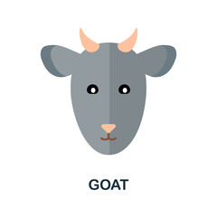 Goat icon. Simple element from home animals collection. Creative Goat icon for web design, templates, infographics and more