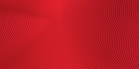 Abstract red wavy contour background 