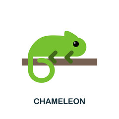 Chameleon icon. Simple element from home animals collection. Creative Chameleon icon for web design, templates, infographics and more