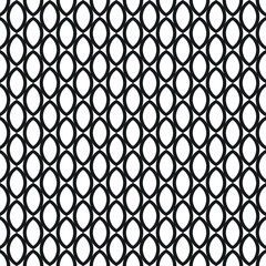 Fototapeta premium Seamless vector black and white pattern. Geometric background for fabric, textile, wrapping etc.
