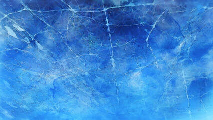 Abstract blue watercolor. Ice texture background, acrylic painting. Frozen water. Background for packaging, ceramic tiles, decor, textiles, postcards.
