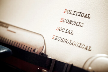Political economical social technological