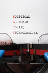 Political economical social technological