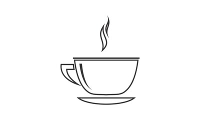 Cup for hot drink illustration vector