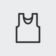 Vest icon isolated on background. Shirt symbol modern, simple, vector, icon for website design, mobile app, ui. Vector Illustration