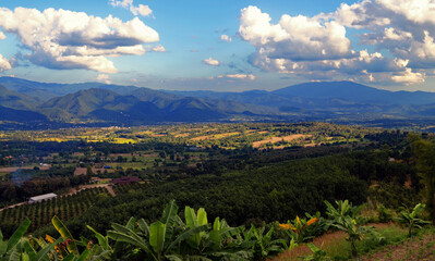 Thailand - View of Pai in the distance