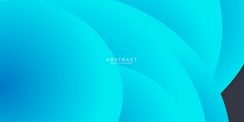 Simple light blue black abstract presentation background with vibrant colour and 3D circle layers