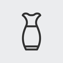 Dress icon isolated on background. Fashion symbol modern, simple, vector, icon for website design, mobile app, ui. Vector Illustration