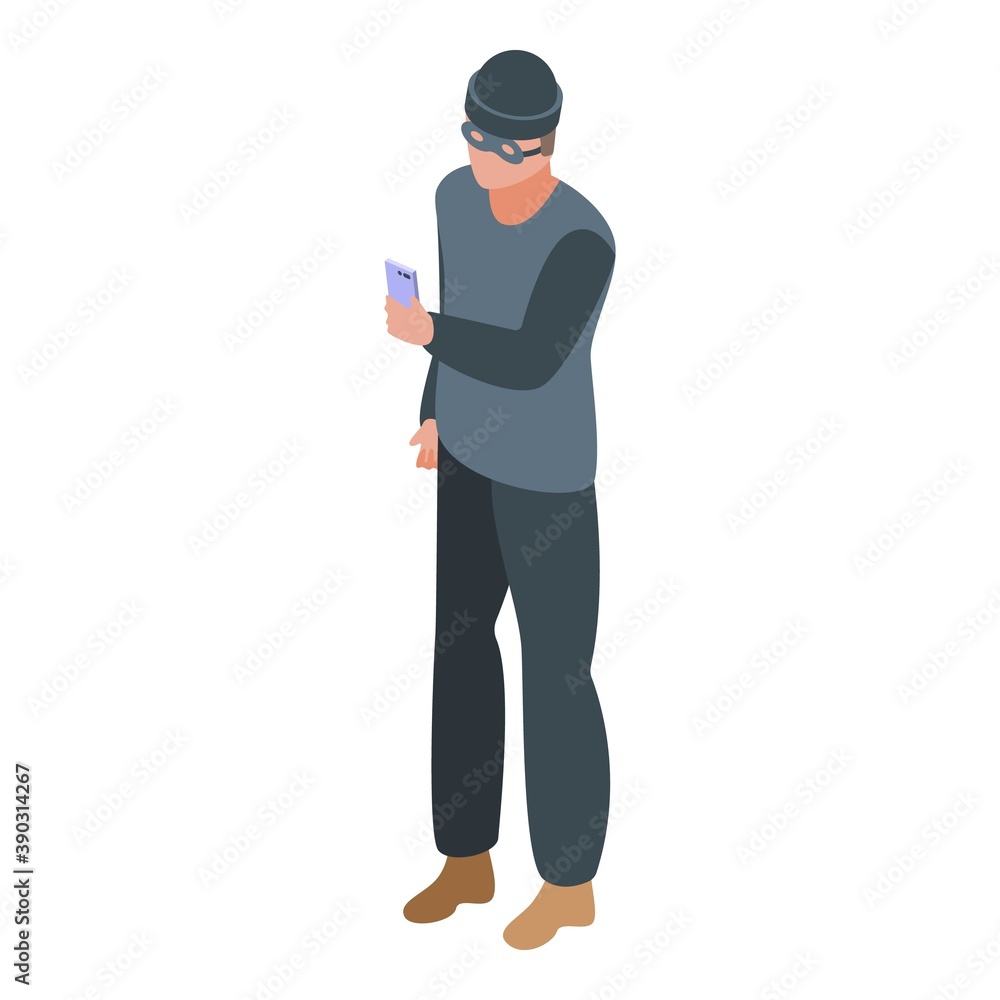 Poster hacker online dating icon. isometric of hacker online dating vector icon for web design isolated on 