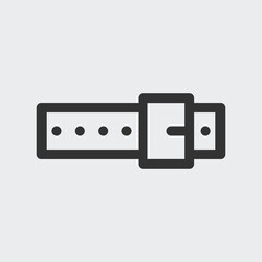 Belt icon isolated on background. Buckle symbol modern, simple, vector, icon for website design, mobile app, ui. Vector Illustration