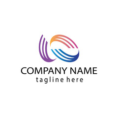 letter w logo, modern illustration with colorful design, vector