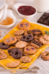 Shortcrust pastry biscuits. 