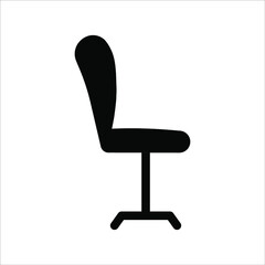 Office Chair Icon Vector Template Flat Design on background