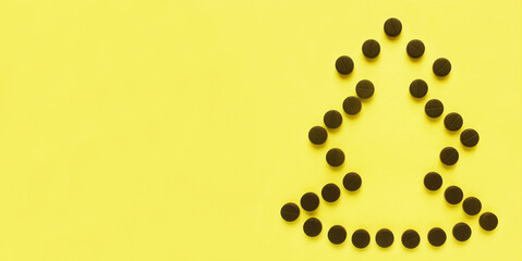 Christmas tree-shaped tablets