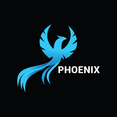 Fototapeta premium Phoenix logo icon vector template.