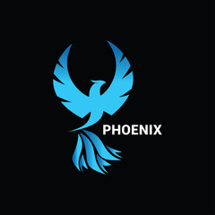Phoenix logo icon vector template.