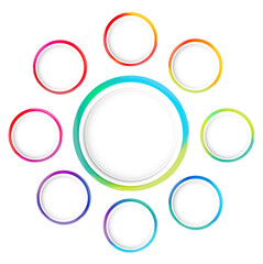 Modern round or circles abstract banners overlay. Graphic banners concept vector design EPS10.