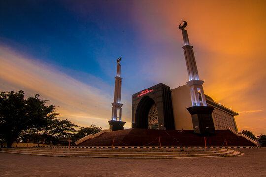 Artistic mosque in Yogyakarta UAD mosque