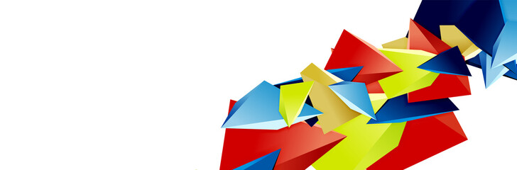 Triangle mosaic abstract background, 3d triangular low poly shapes. Geometric vector illustration for covers, banners, flyers and posters and other