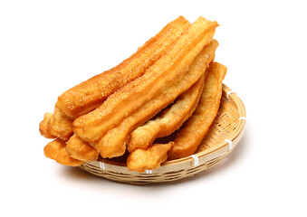 Chinese Fritters on white background