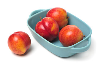Sweet plum isolated on white background 
