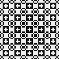 Abstract Cross Pattern Dots Logo generative computational art illustration