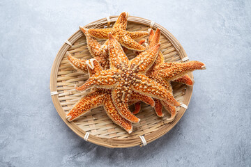 Chinese traditional nourishing soup ingredients dried starfish