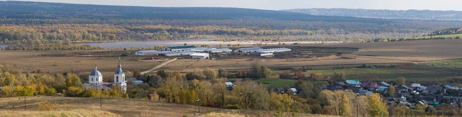 Panorama, Russia, village.