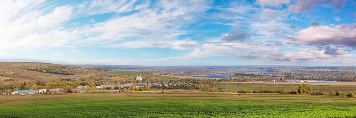 Panorama, Russia, village.