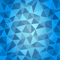 Fototapeta premium Polygonal background blue