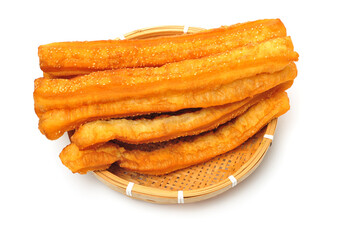 Chinese Fritters on white background