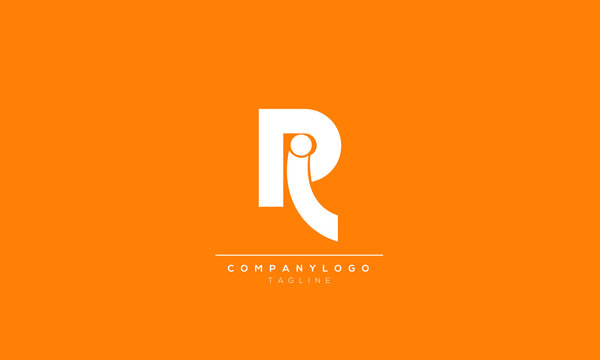 PIR RI Abstract initial monogram letter alphabet logo design