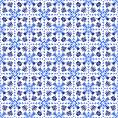 Azulejos portuguese traditional ornamental tile