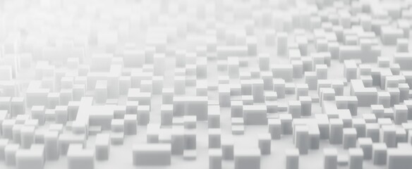 3d rendering of  abstract binary background