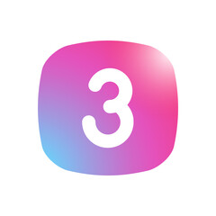 Three - Mobile App Icon