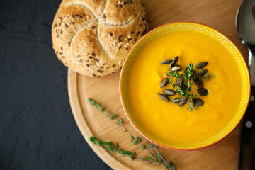 Vegan pumpkin soup