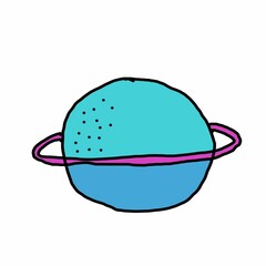 hand drawn illustration of a hat with a brush