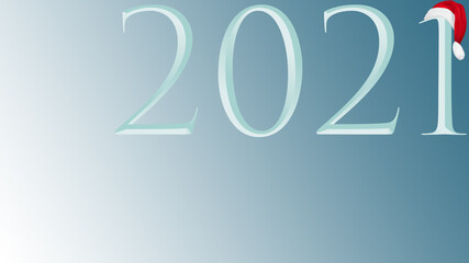 Numbers 2021 (on a blue background blue numbers in the corner).