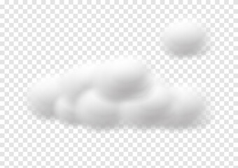 realistic cloud vectors isolated on transparency background ep76