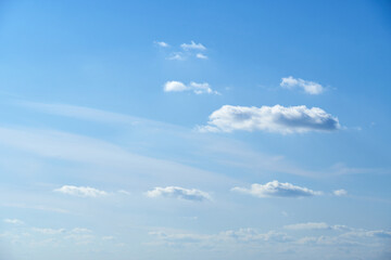 Fototapeta premium sky and clouds as background during the day, bright and beautiful