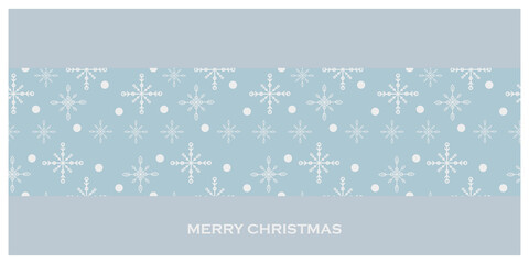 Christmas ice blue background with vintage snowflakes