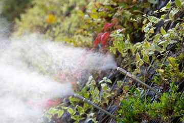 エコ冷房のミスト装置