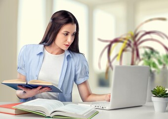 Fototapeta premium Studying.