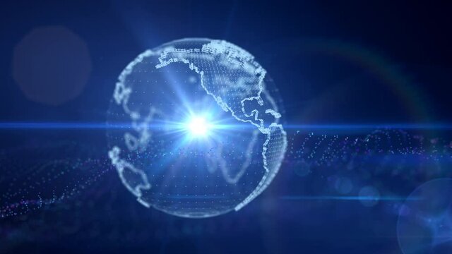 4k Video Animation Earth Graviation, ProRes 422HQ