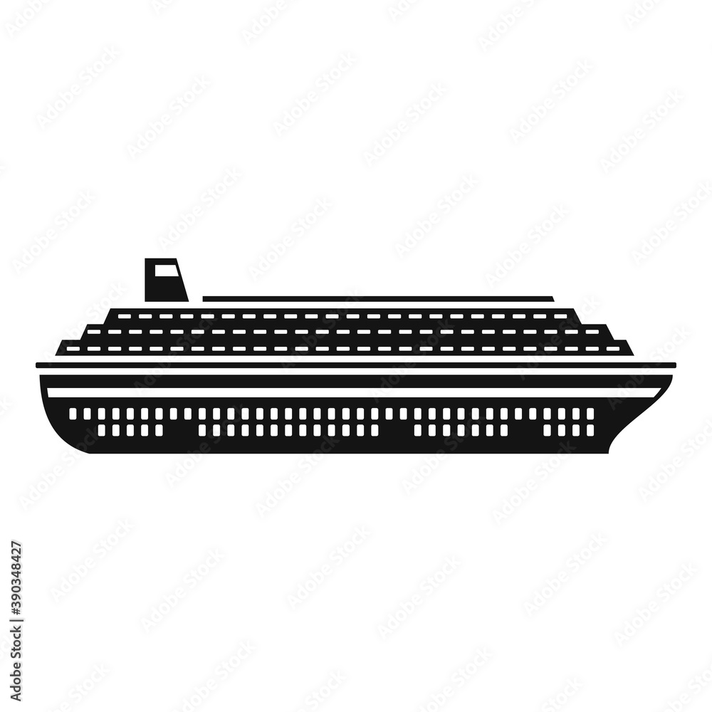 Poster floating cruise icon. simple illustration of floating cruise vector icon for web design isolated on 