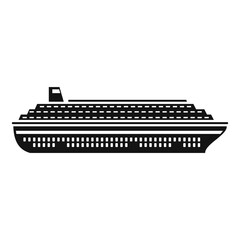 Floating cruise icon. Simple illustration of floating cruise vector icon for web design isolated on white background
