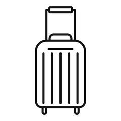 Cruise travel bag icon. Outline cruise travel bag vector icon for web design isolated on white background
